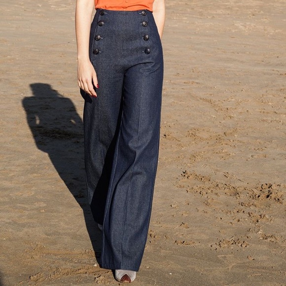 Linea Donna Essentials Wide Leg Sailor Pants - Picture 7 of 9